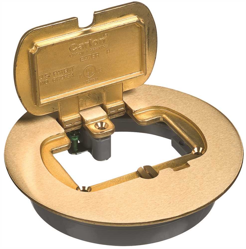 Carlon E97BRR Thomas & BETTS Floor Box Kit, Brass - Electrical
